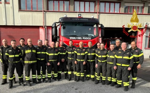 Nuova autopompa serbatoio di ultima generazione in servizio al distaccamento dei Vigili del Fuoco di Posta