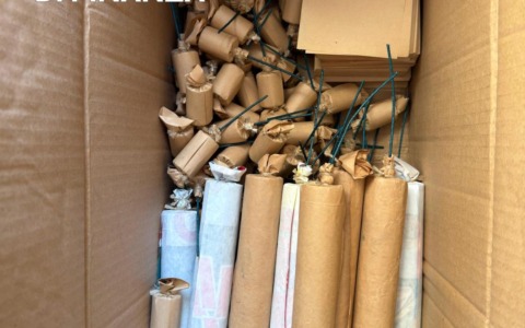 Sequestro di fuochi d’artificio illegali a Rieti