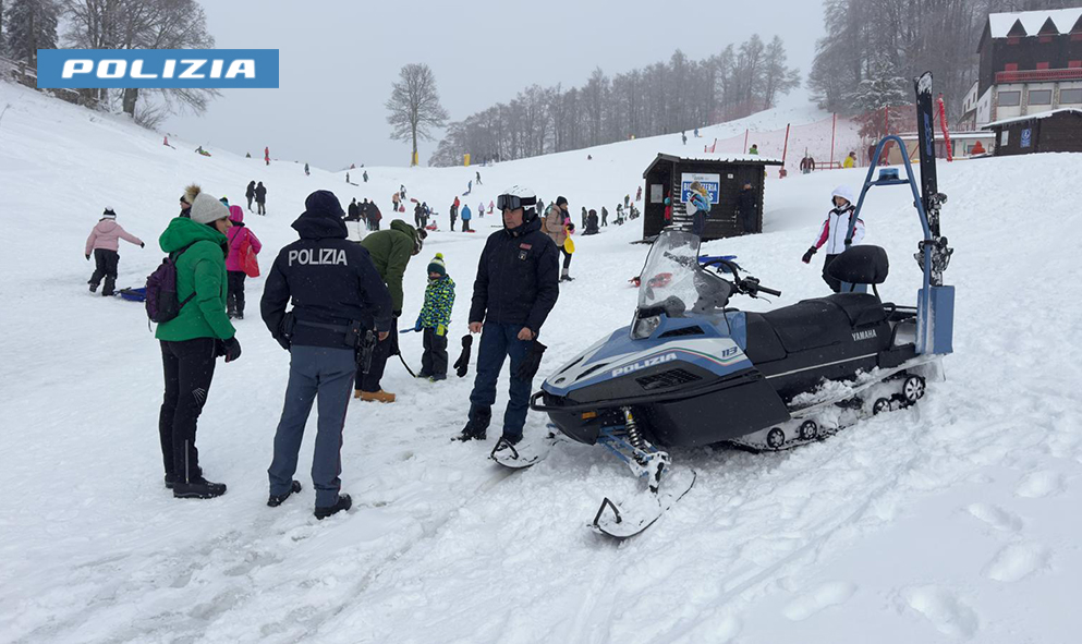 Controlli intensificati sulle piste del Terminillo da parte della Polizia
