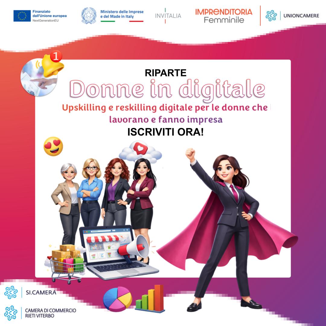Riparte la formazione per donne in digitale e imprenditrici